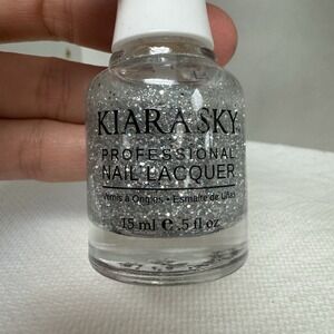 Kiara Sky N505 Masterpiece Nail Polish Silver Glitter